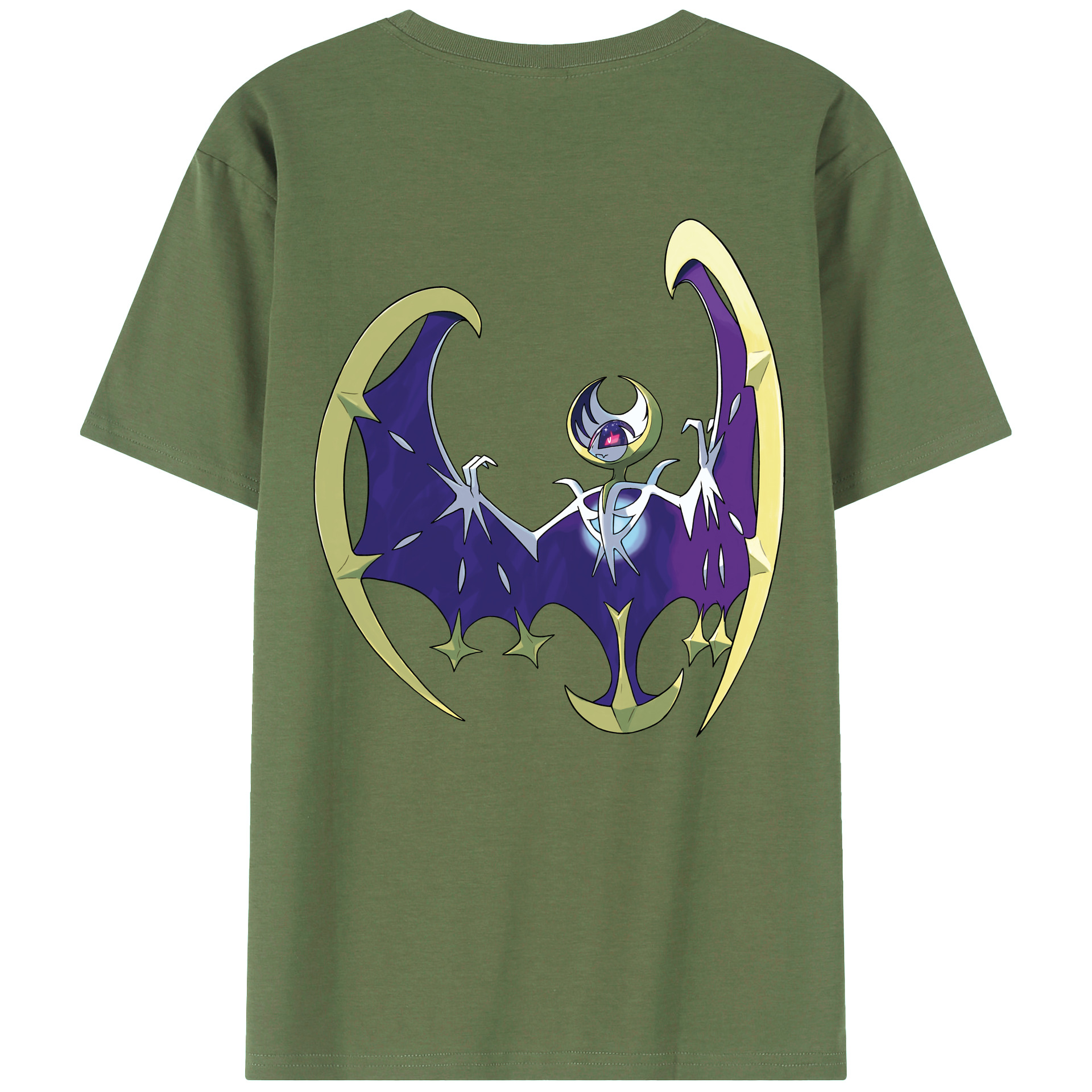 （画像用） ポケットモンスター Pokémon 綿100％ メンズ半袖Tシャツ（バックプリント） 通気性